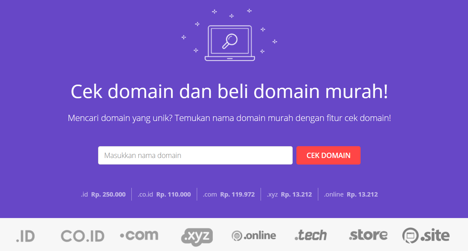 Cek domain Hostinger