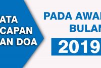 Kata Ucapan Mutiara Bijak dan Doa Harapan Menyambut Awal Bulan 2019 3
