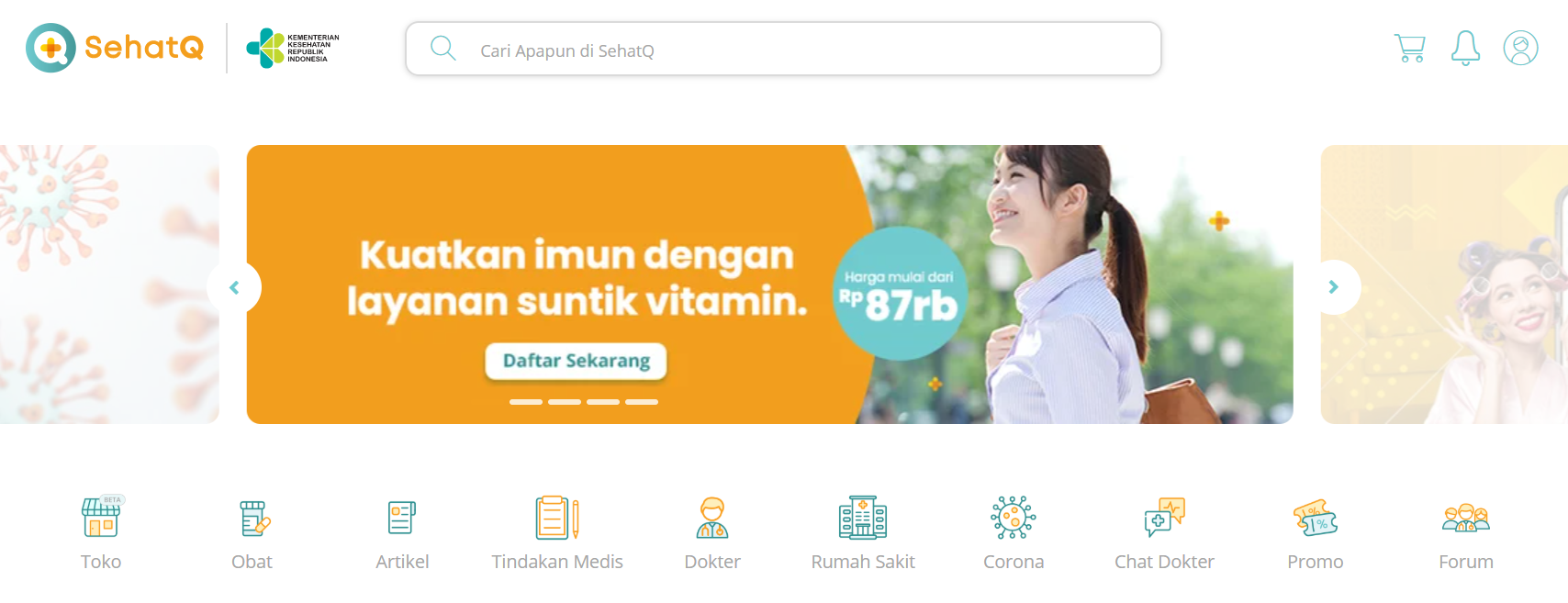 SehatQ Tersedia Versi Web dan Mobile